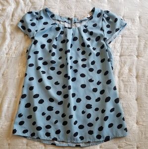 Sunny Girl Polka Dot Blouse